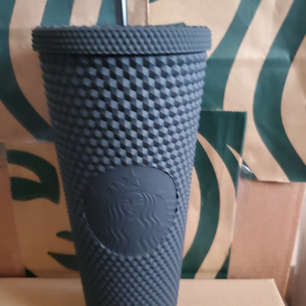 Starbucks Black Matte Studded Cup BRAND NEW 24 oz
